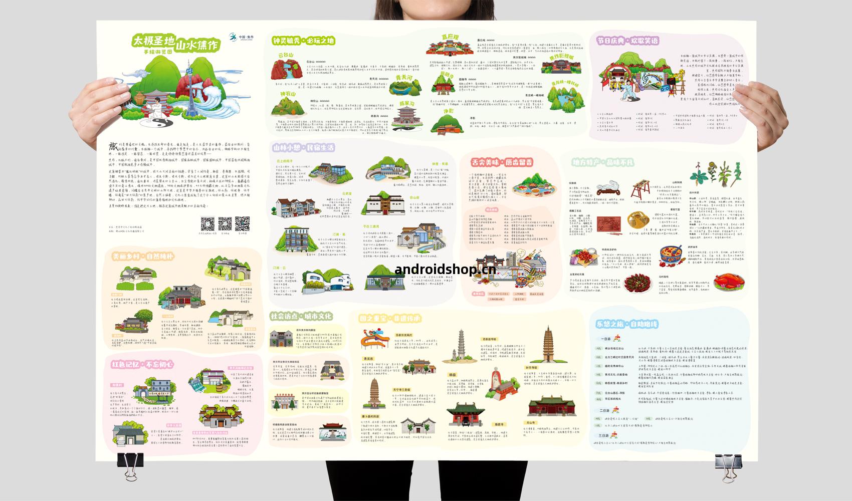 焦作手(shou)繪遊覽(lan)圖
