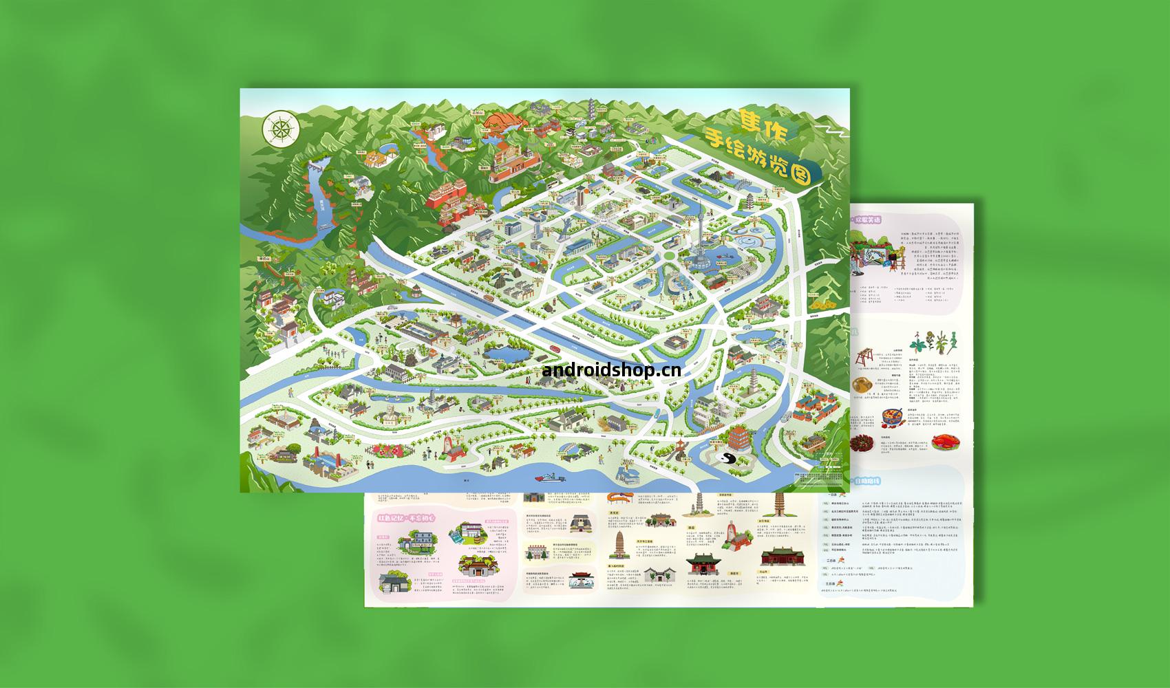 焦作手(shou)繪遊覽(lan)圖