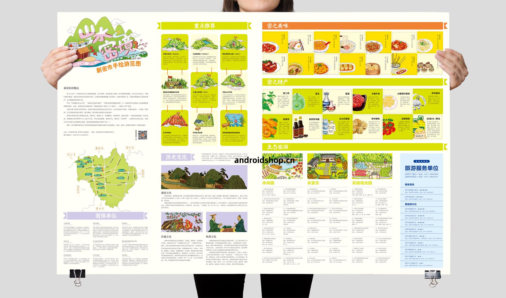 新(xin)密(mi)市(shi)手繪遊覽圖(tu)