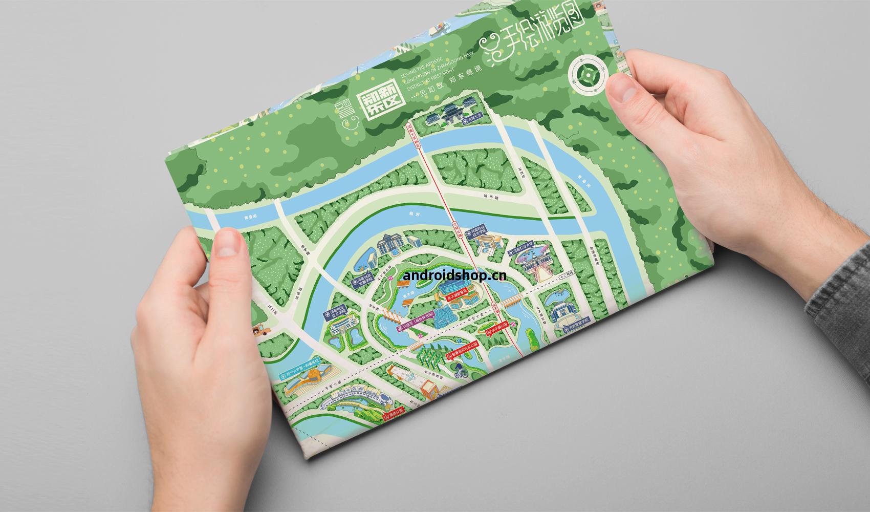 鄭(zheng)東新區(qu)手(shou)繪(hui)遊覽圖(tu)