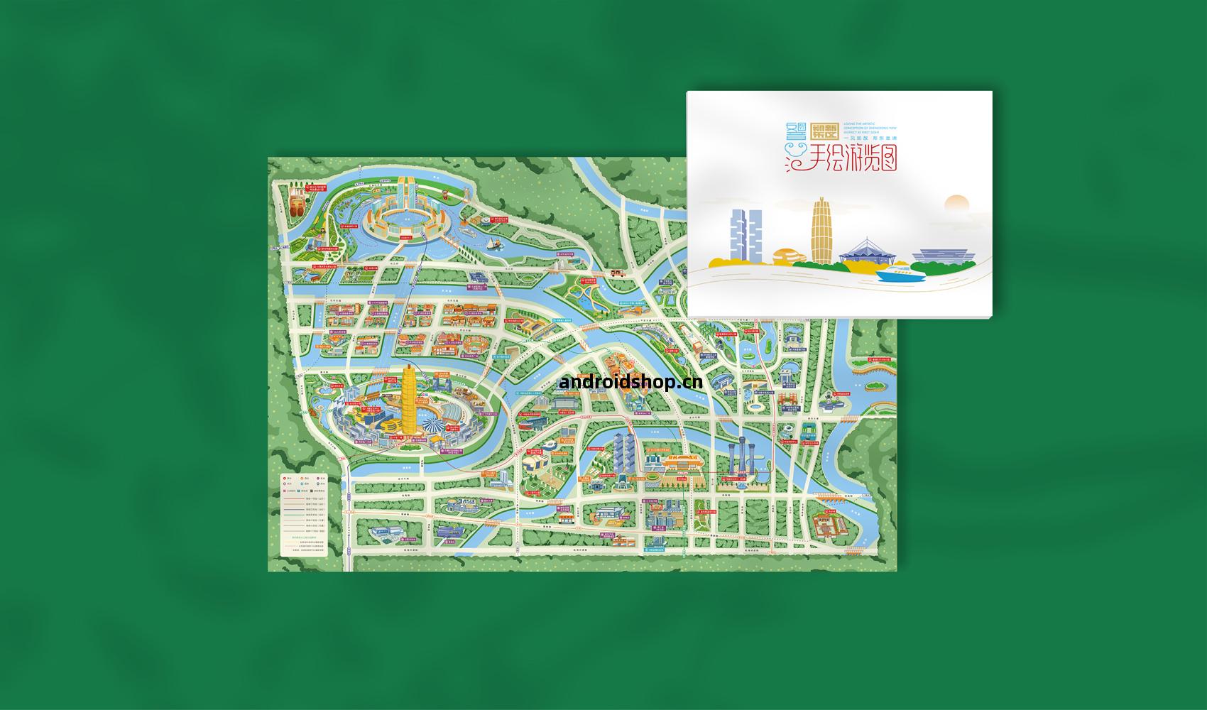 鄭(zheng)東新區(qu)手(shou)繪(hui)遊覽圖(tu)