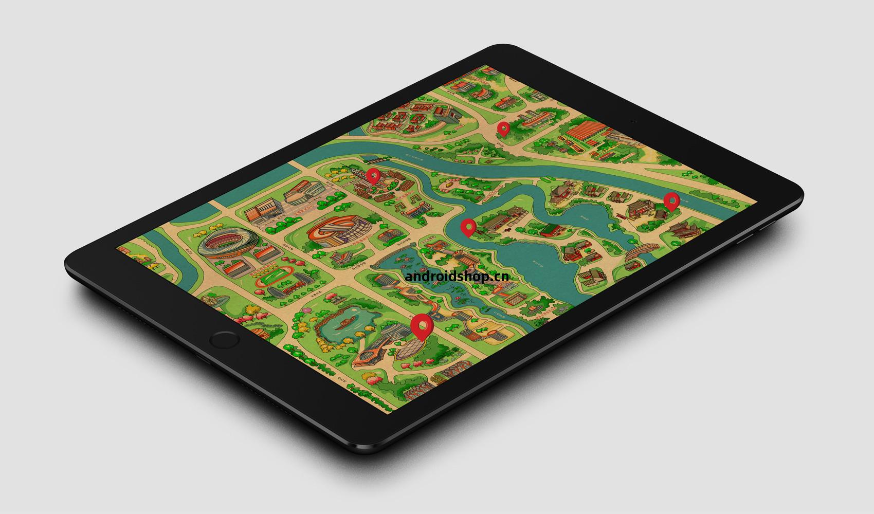 鄭州(zhou)中原(yuan)區(qu)手繪遊覽(lan)圖(tu)