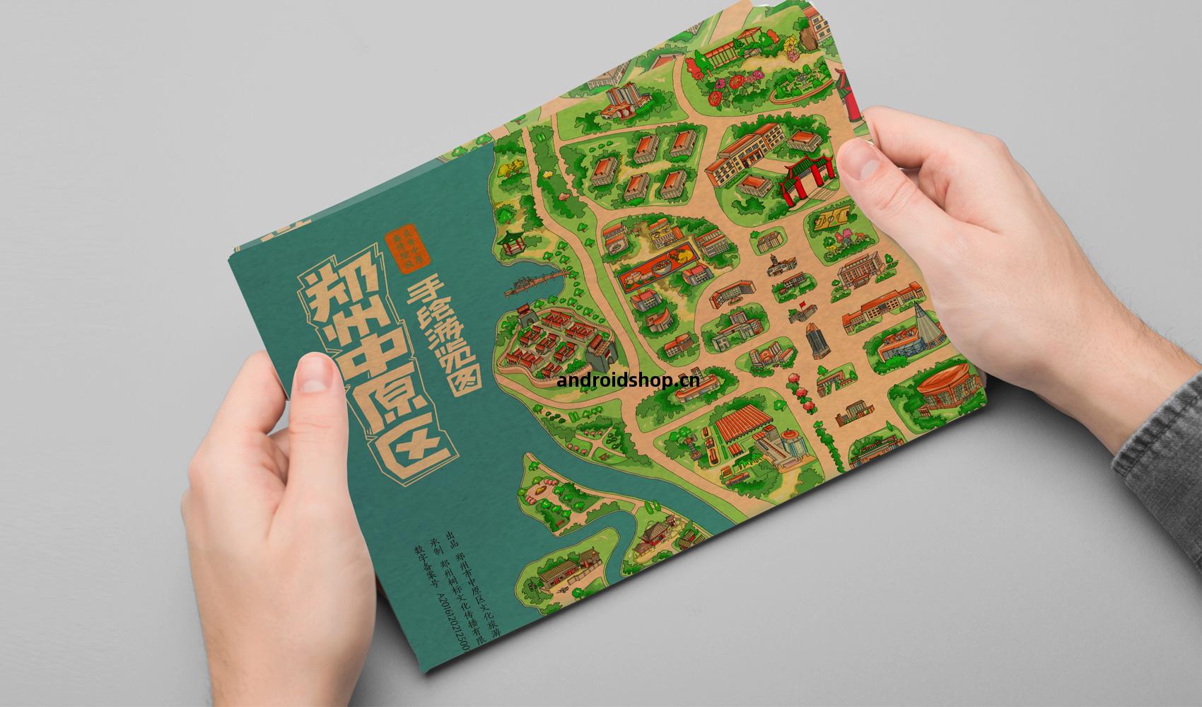 鄭州(zhou)中原(yuan)區(qu)手繪遊覽(lan)圖(tu)