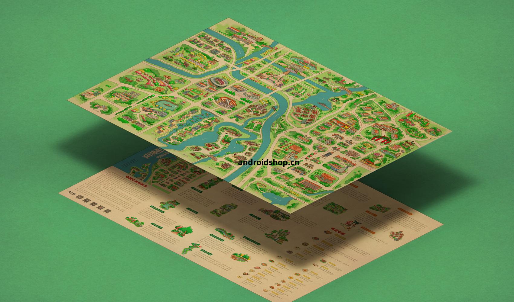 鄭州(zhou)中原(yuan)區(qu)手繪遊覽(lan)圖(tu)