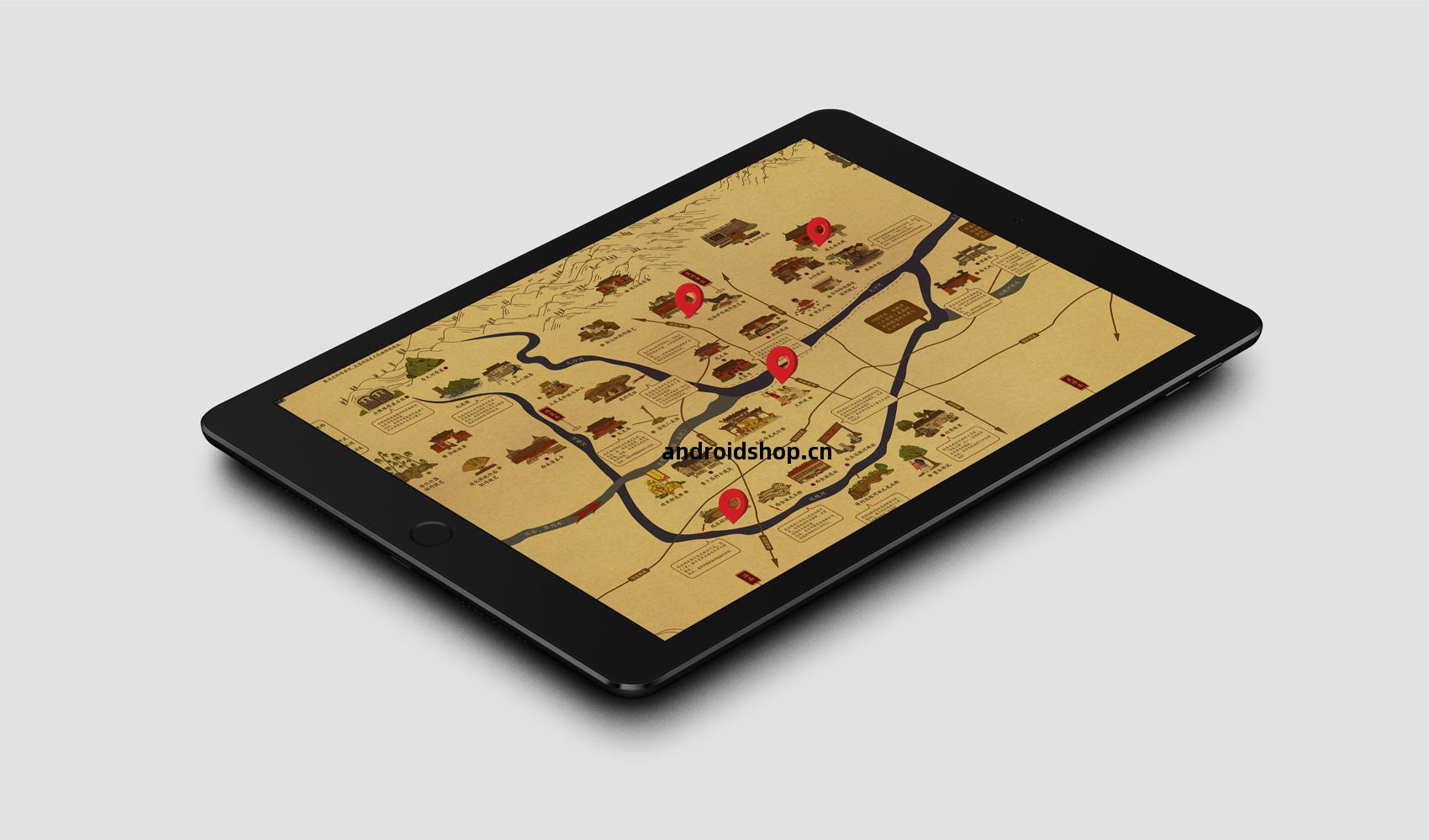 焦作大沙(sha)河手繪(hui)遊(you)覽圖(tu)