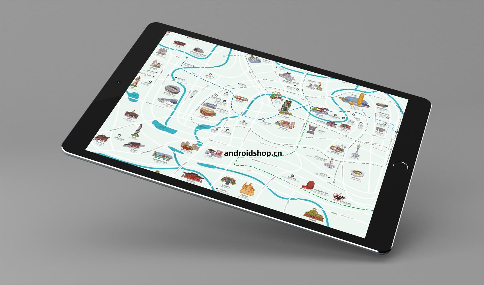 鄭州手(shou)繪(hui)遊覽圖(tu)