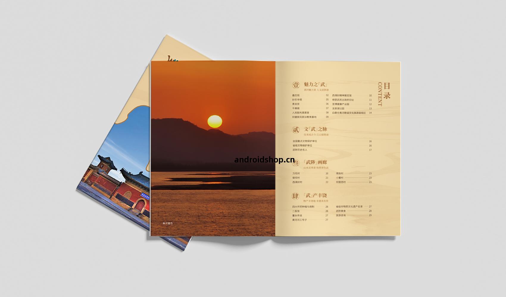 《武陟(zhi)旅遊》畫(hua)冊(ce)設計(ji)